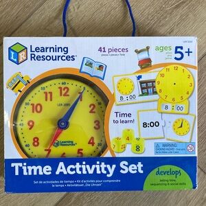Learning Resources 41 piece time activity set for ages 5+